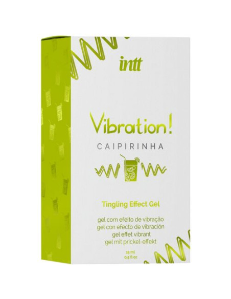 Gel vibrador líquido INTT sabor caipirinha – Estimulante íntimo 15 ml