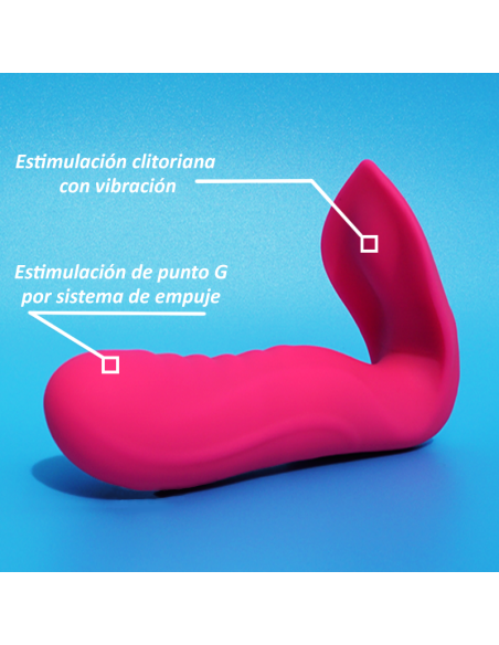 Eros vibrador clitorial y empuje con control remoto