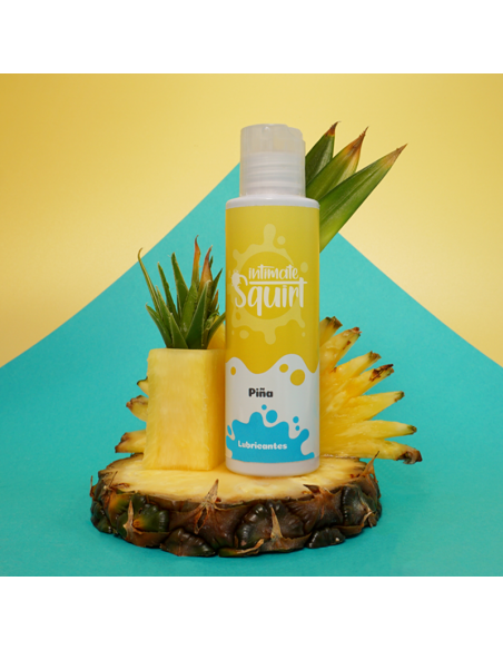 Lubricante base agua sabor piña – 100 ml, hidratante, comestible, seguro con preservativos | Eroteca Orgasms