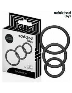 ADDICTED TOYS - SET DE ANILLOS SILICONA MODELO 2